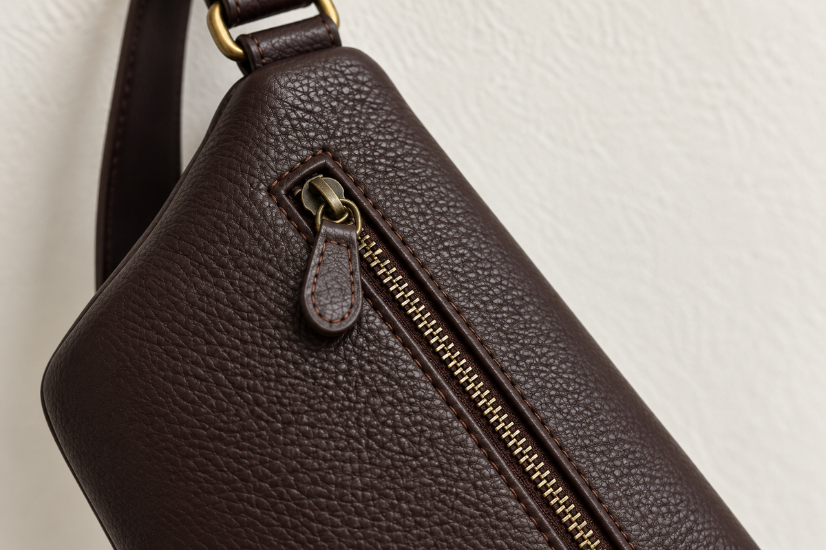 The Sera Crossbody - Dark Brown.