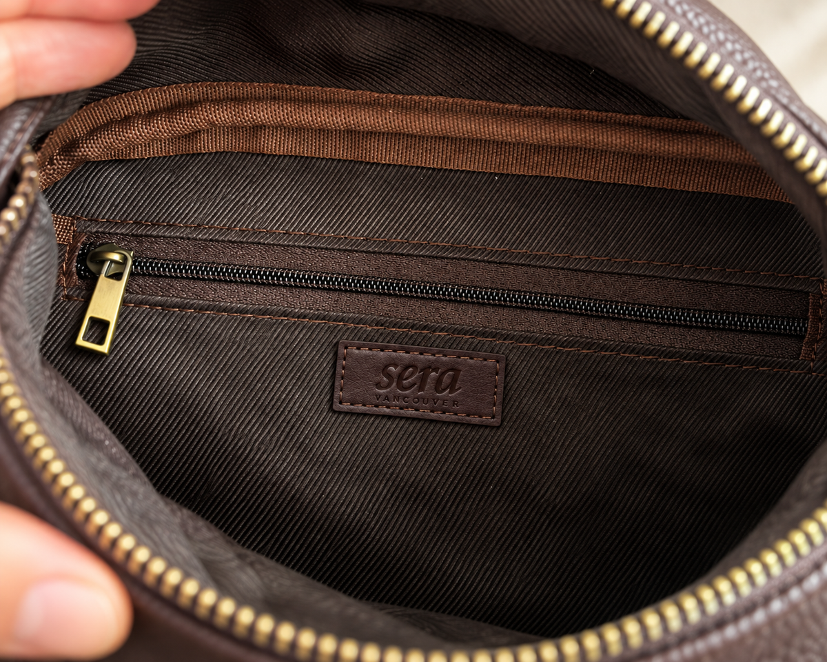The Sera Crossbody - Dark Brown.